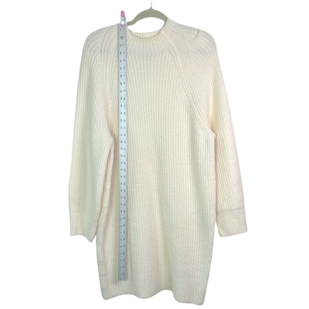 Express Sweater Dress - Ribbed Knit, Long Sleeve, Black, Size M